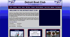 Desktop Screenshot of detroitboatclub.com