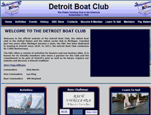 Tablet Screenshot of detroitboatclub.com